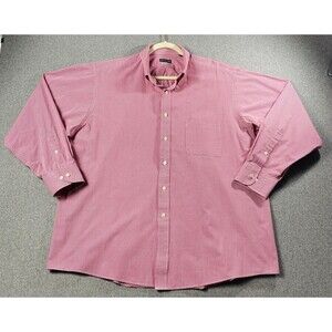 Van Heusen Men’s Regular Fit Shirt Pink Check SizeXL  (17.5/18)(34-35)